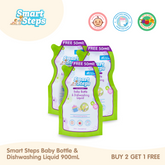 Smart Steps Baby Bottle and Dishwashing Liquid Refill Pack Buy 2 Get 1 Free